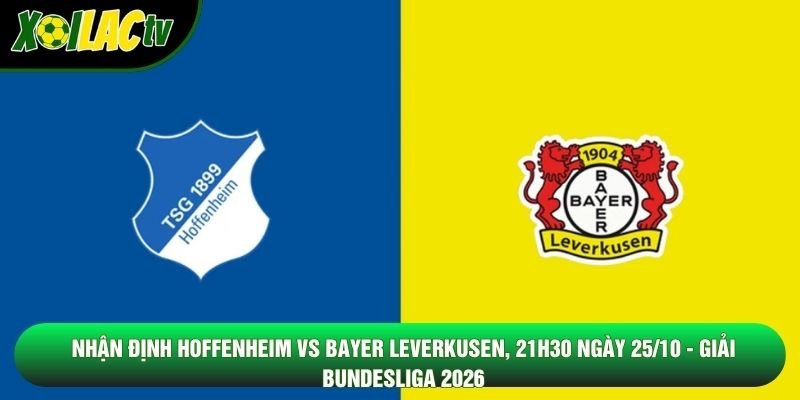 Nhận Định Hoffenheim Vs Bayer Leverkusen, 21h30 Ngày 25/10 - Giải Bundesliga 2026