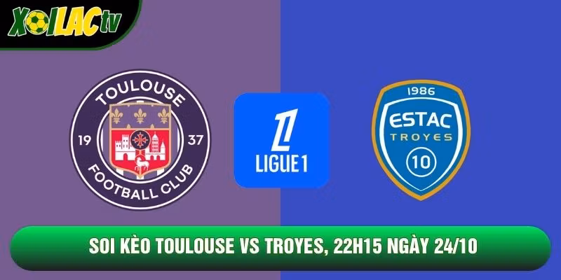 Soi Kèo Toulouse Vs Troyes, 22h15 Ngày 24/10 – Giải Ligue 1 2026